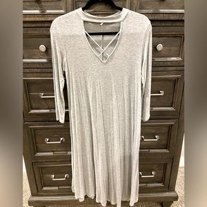 Grey Cross Top Dress